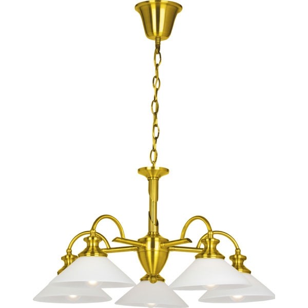 Потолочная люстра P-809 P-809/5A satin gold Потолочная люстра P-809 P-809/5A satin gold