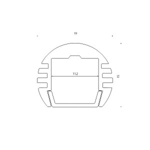 Профиль для светодиодной ленты  SF-1915