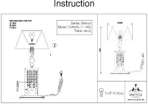 Интерьерная настольная лампа Bience H018-TL-01-NG