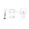 Интерьерная настольная лампа Lamp Table Gordini 108421