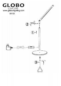 Интерьерная настольная лампа Orion 58153