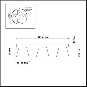 Потолочная люстра Gerana 3621/30CL