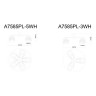 Потолочная люстра Sansa A7585PL-5WH