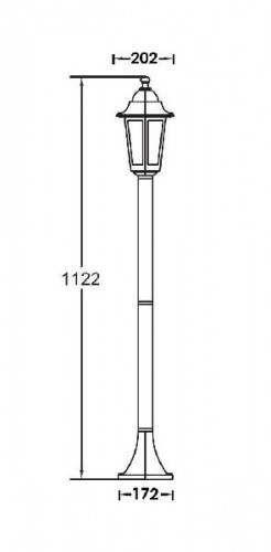 Наземный фонарь  79806S Bl