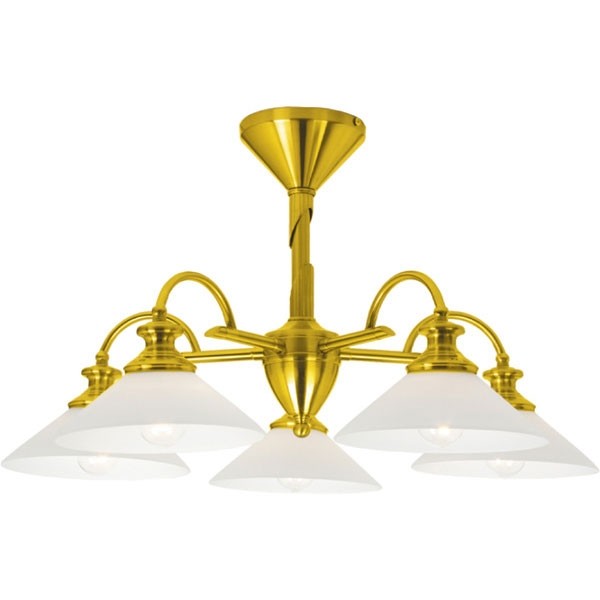 Потолочная люстра P-809 P-809/5B satin gold Потолочная люстра P-809 P-809/5B satin gold