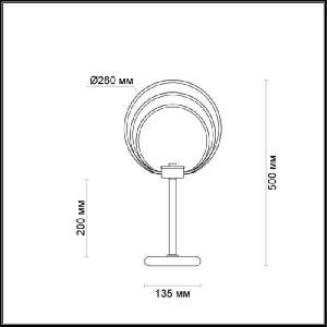 Интерьерная настольная лампа Alfi 4024/46TL