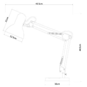 Офисная настольная лампа Junior A1330LT-1AB