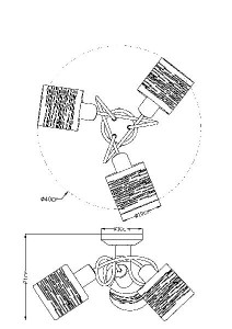 Потолочная люстра Tunno 15342-3D