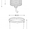 Встраиваемый светильник уличный Build in ground lamp 730445