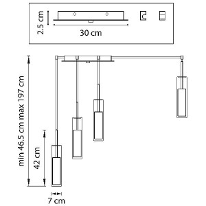 Подвесной светильник Cilino 756064
