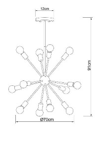 Подвесная люстра Alastor A6702PL-12PB