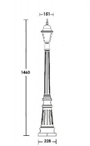 Наземный фонарь 79911S Bl