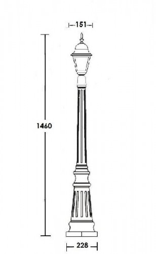 Наземный фонарь  79911S Bl