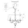 Подвесная люстра Jasmine FR2686PL-04W