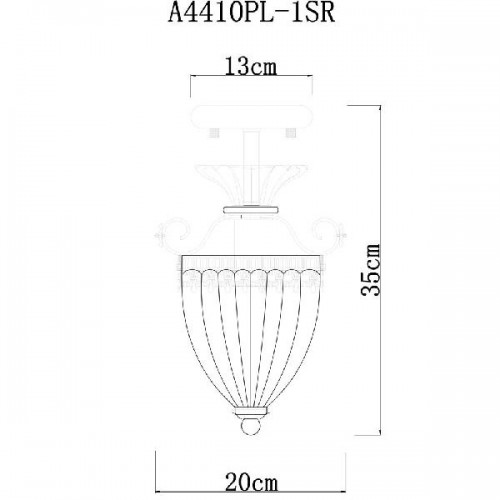 Потолочная люстра Schelenberg A4410PL-1SR
