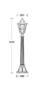 Наземный фонарь 79807 lg Bl