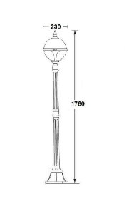Наземный фонарь 88408 Bl