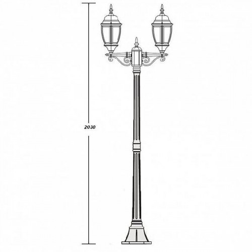 Наземный фонарь  91208L A Bl