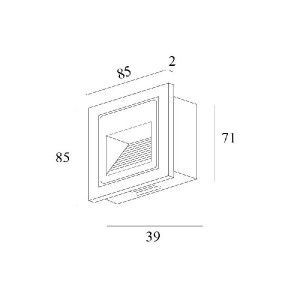 Подсветка для лестниц и ступеней DK1016 DK1016-WH