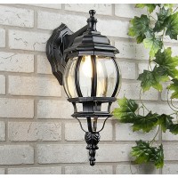 Настенный фонарь уличный Farola 1001D черный / 9913-G (GL 1001D)