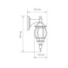 Настенный фонарь уличный Farola 1001D черный / 9913-G (GL 1001D)