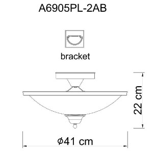 Потолочная люстра Safari A6905PL-2AB