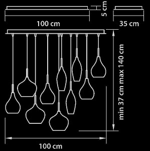Подвесной светильник PENTOLA 803120