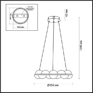 Подвесной светильник Conti 4106/64L
