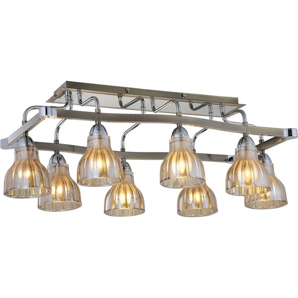 Потолочная люстра 411 411-08-53CAB chrome + antique brass Потолочная люстра 411 411-08-53CAB chrome + antique brass
