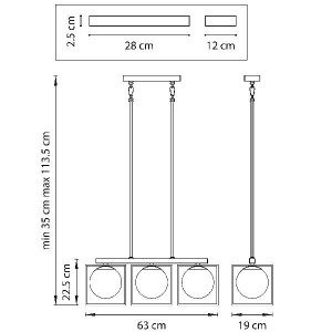 Подвесной светильник Gabbia 732137