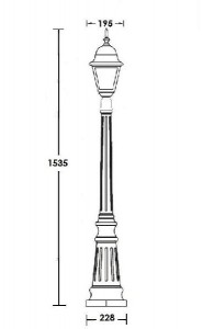 Наземный фонарь 79911М Bl