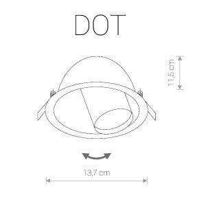 Точечный светильник Dot 9378