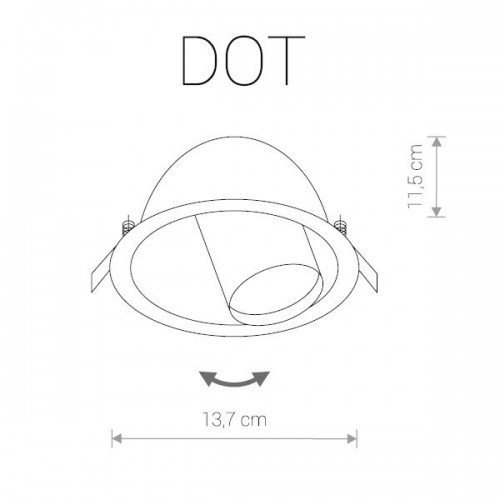 Точечный светильник Dot 9378