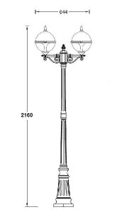 Наземный фонарь 88409 A Bl