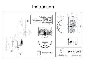 Бра Farn H428-WL-01-WG