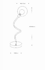 Интерьерная настольная лампа Eddy 56010-1T