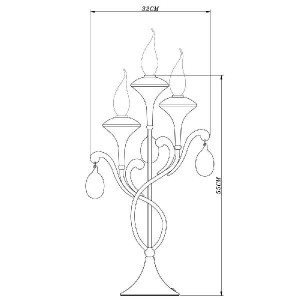 Интерьерная настольная лампа Montmartre A3239LT-3WH