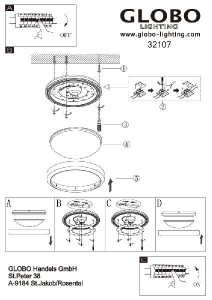 Потолочный светильник уличный John 32107