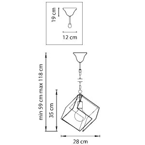 Подвесной светильник Gabbia 732317