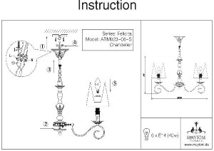 Подвесная люстра Bouquet ARM023-06-S