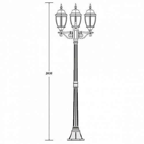 Наземный фонарь  91208L B Bl