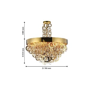 Потолочная люстра Leporem 2207-12P