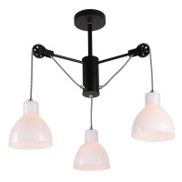 Потолочная люстра  MD.1230-3-S BK+CH