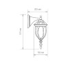 Настенный фонарь уличный Feliz 1002D черное золото / 9908-G (GL 1002D)