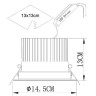 Точечный светильник Apertura A3315PL-1WH