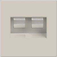 Розетка Слоновая кость WL03-RJ45+RJ45-ivory