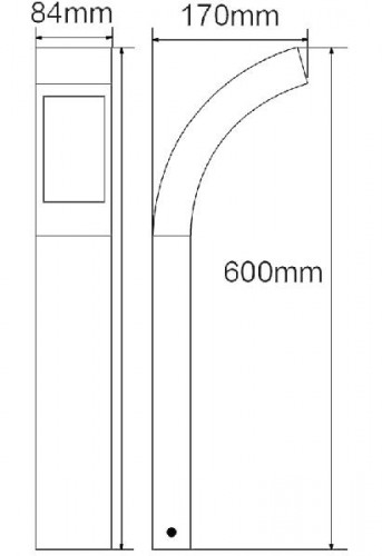 Наземный светильник  W2144-600 S