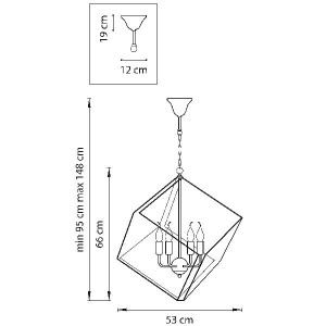 Подвесной светильник Gabbia 732367