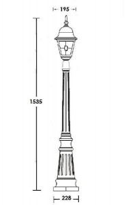 Наземный фонарь 79911М lgY Bl