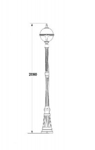 Наземный фонарь 88409 Bl